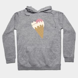 Kawaii cat icecream Hoodie